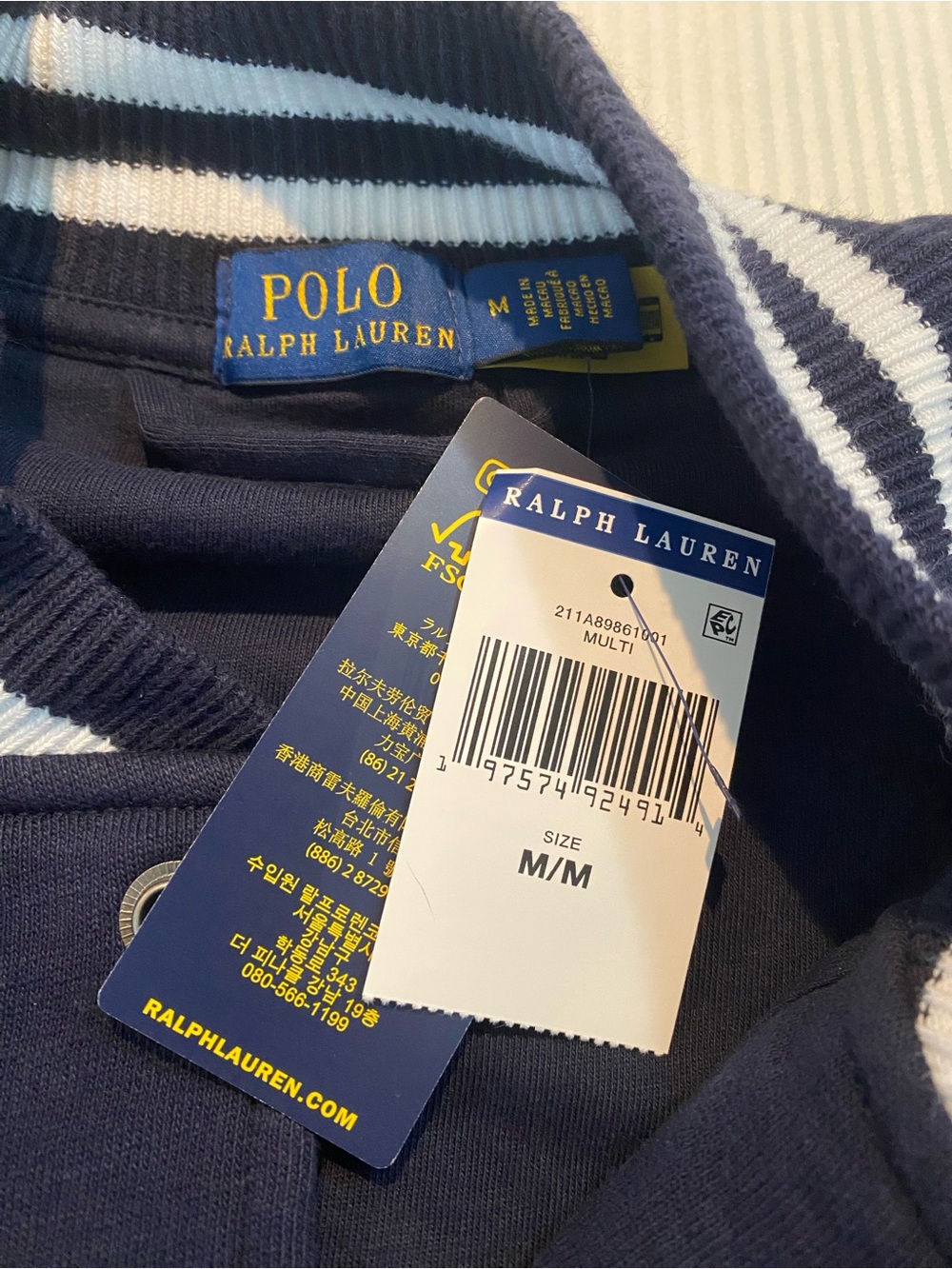 Polo Ralph Lauren P-Wing R Patch NY State Champs Fleece Stadium Jacket - Picture 16 of 16
